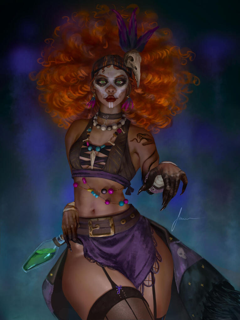 Maman Brigitte SMITE fanart