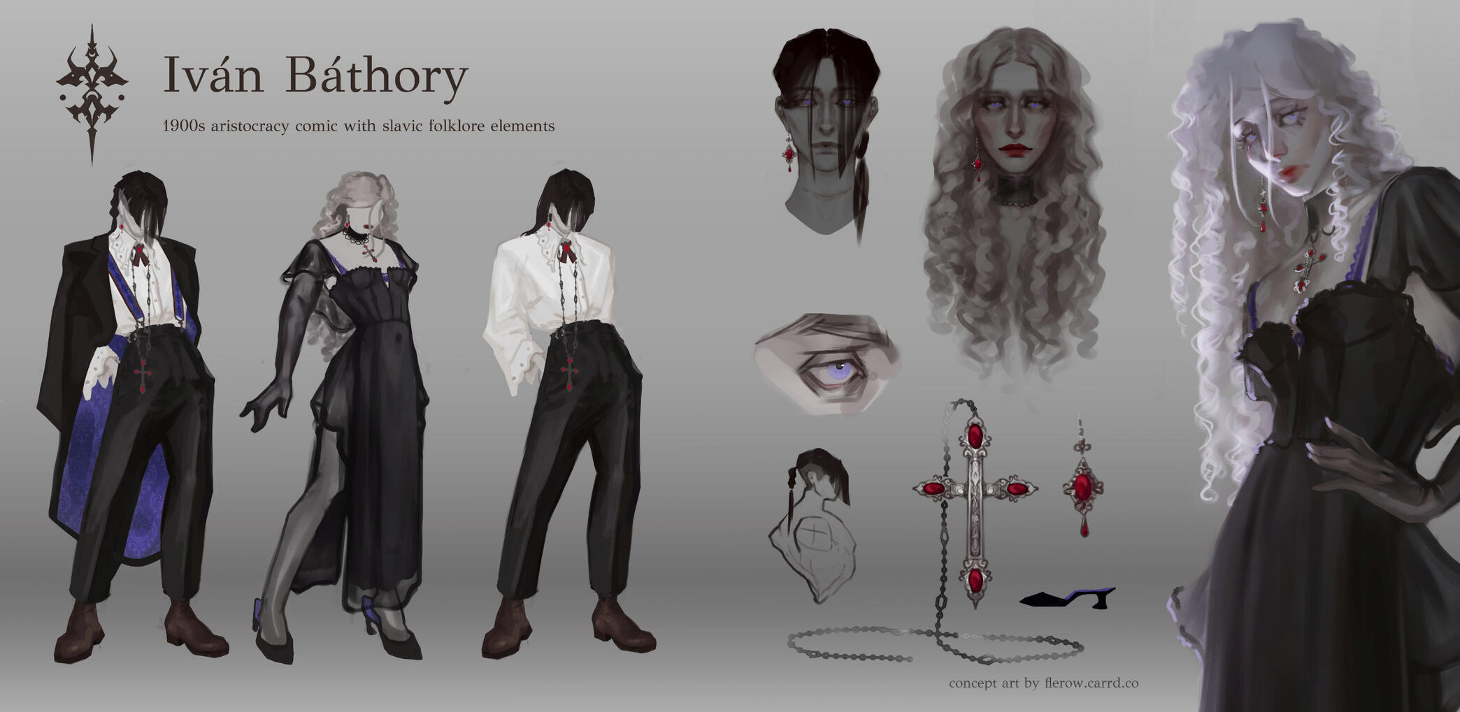 Ivan/Ivy - concept art for a comic based in 1900s eastern Europe